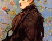 Autumn( Study of Mery Laurent) - 爱德华·马奈